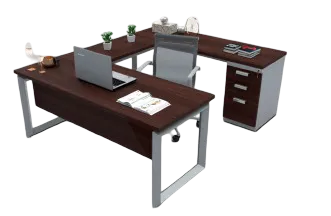 Escritorio conjunto ejecutivo– Línea Prisma